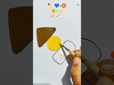 Emoji colour mixing 🍢🍢🍢🍢 #colourmixing #emoji #painting