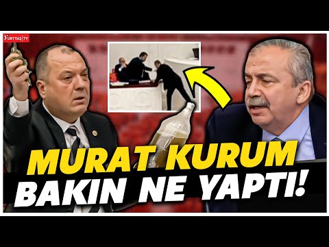 CHP'li vekil pis su şişesini masaya koyunca Murat Kurum bakın ne yaptı! Mecliste gergin anlar!