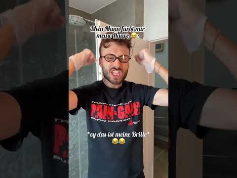 Wie gut hat Marc mir meine Haare gefärbt? 😂 : #short #shorts #couplegoals #funny #foryou