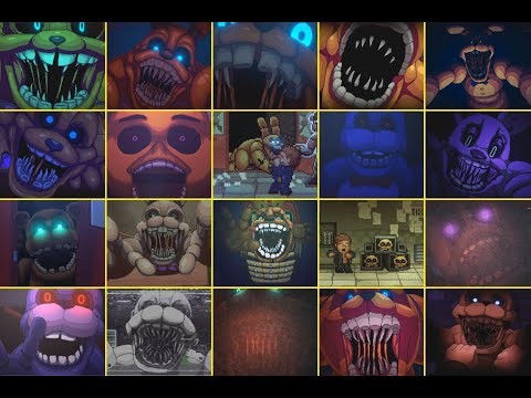 ВСЕ СКРИМЕРЫ ФНАФ ИНТО ЗЕ ПИТ ( Fnaf Into The Pit )