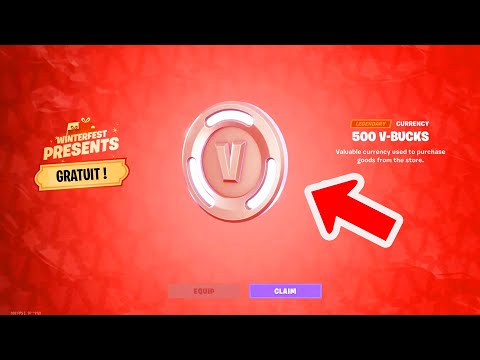 Comment OUVRIR Enfin le CADEAU de 500 V-BUCKS sur Fortnite !! (V-BUCKS GRATUIT)