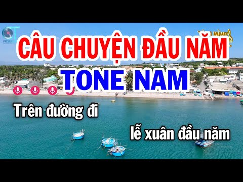 Karaoke Câu Chuyện Đầu Năm Tone Nam ( Am ) Nhạc Tết 2025