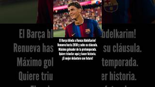 ✅🔵🔴 El Barça renueva a Hamza Abdelkarim hasta 2030