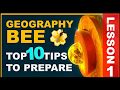 Geography B Competition Preparation Tips