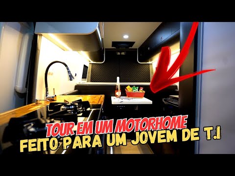 TOUR EM UMA SPRINTER 313, FOI MONTADA PARA UM JOVEM QUE ATUA NA ÁREA DE TECNOLOGIA DA INFORMAÇÃO.