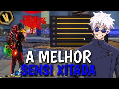 A SENSI MAIS XITADA! a nova MELHOR SENSIBILIDADE para SUBIR capa no FREE FIRE