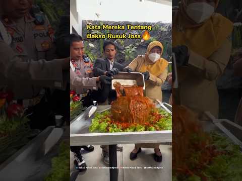 KATA MEREKA TENTANG BAKSO RUSUK JOSS | Bakso Rusuk Joss #shorts