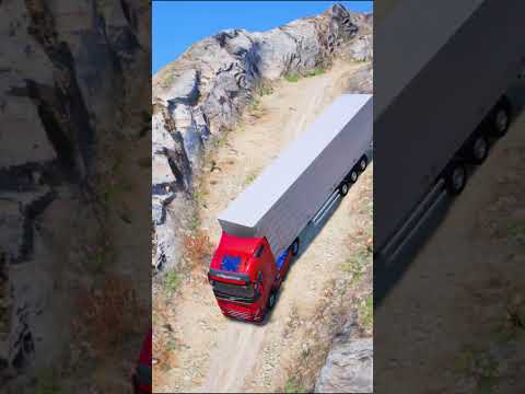 DESCENDO UMA SUPER MONTANHA DE CAMINHAO #shorts  #gta5  #gta #gta5vidareal