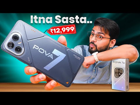 ₹12,999 144Hz Display & 50MP Camera Phone 🔥 | Tecno POVA 7 Review !! ⚡️