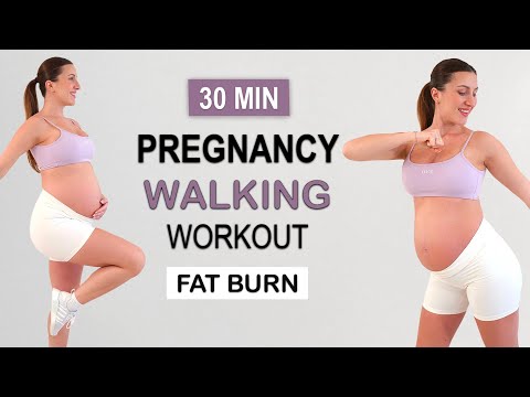 30 MIN Pregnancy WALKING CARDIO Workout | All Trimesters | Non Stop Fat Burn, Sweaty, Fun