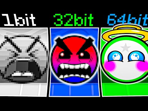 Custom Geometry Dash Faces but everytime more and more bits 26