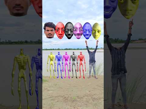 Dancing Red, Black, Pink, Blue, Yellow Siren head &Me Correct head Matching Vfx #shorts #vfx