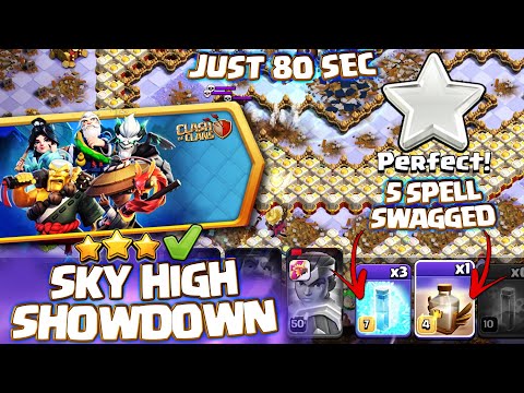 How to Easily 3 star Sky High Showdown Challenge Guide! New challenge in clash of clans coc