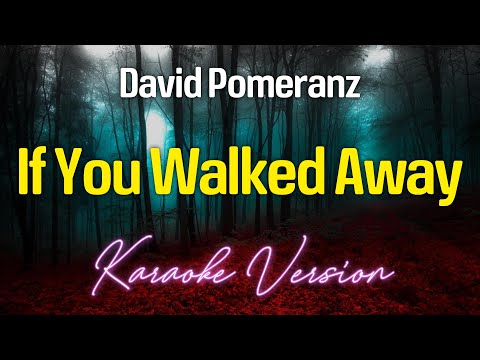 IF YOU WALKED AWAY – David Pomeranz (KARAOKE Version)