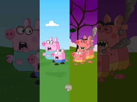 George Pig Family is Very Strong   #peppapig #animationmeme #peppapigparody #funnycartoon