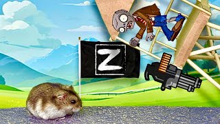 🐹⭐️ Hamster Maze with Traps with zombies and...