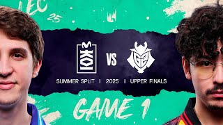 MKOI v G2 | 2025 LEC Summer | Week 6 Day 2 | Movistar KOI vs. G2 Esports  Game 1