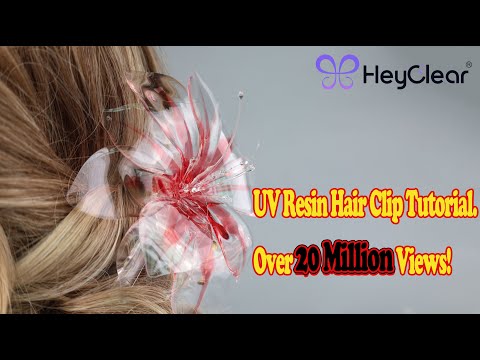 Stunning UV Resin Flower Hair Clip 🌸 | Viral Tutorial with 20M+ Views!