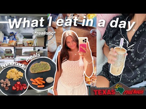 what I eat in a day (realistic +kinda healthy meals)