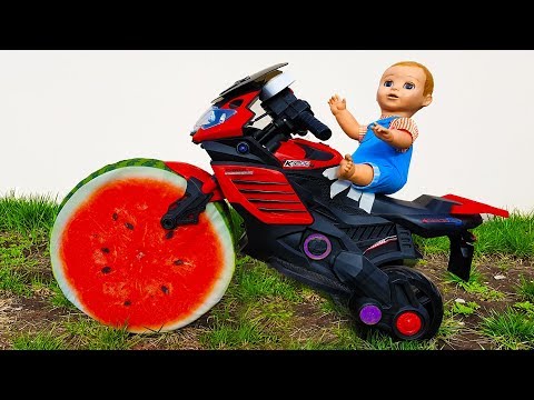 Max and Doll & Watermelon Wheel SportBike