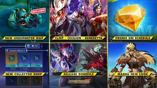 PROMO DM SCHEDULE, NEW UNDERWATER MAP, NEW COLLECTOR SHOP, REVAMPED MASHA - Mobile Legends