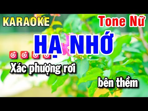 Karaoke Hạ Nhớ Nhạc Sống Tone Nữ | Beat Huỳnh Anh