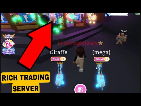 Trying To Get Good Trades In Rich Adopt Me Secret Trading Server