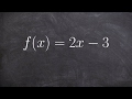 Understanding the Domain of Linear Functions