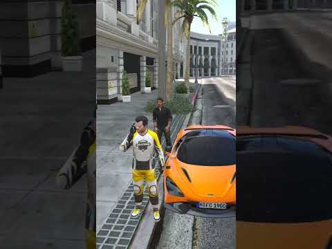 MICHAEL RACE WITH MILLIONAIRE AND STEAL MCLAREN! 🔥😳 | SHADOW GAMERZ #shorts #gta5