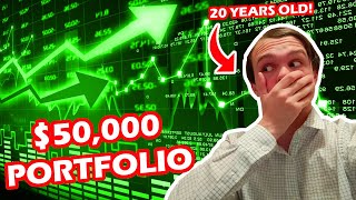 My $50,000 2021 Stock Market Portfolio Revealed - 20 Years Old!