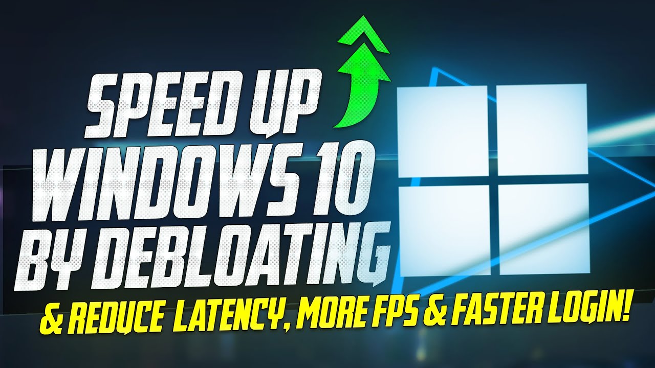 How To DEBLOAT Windows 10 for Better Performance! SPEED UP WINDOWS - Panjno