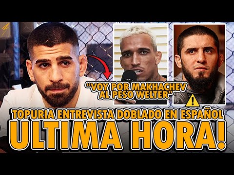 ⚠️ ILIA TOPURIA: "CHARLES OLIVEIRA CAERÁ NOQUEADO O SOMETIDO EN EL PRIMER ASALTO" ENTREVISTA ESPAÑOL