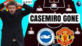 Casemiro LEAVES! 😱 Manchester United vs Brighton & Hove Albion | Carrick SHAKY Lineup 🚨 EPL 2025/26