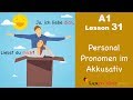 Personal Pronouns in the Accusative Case