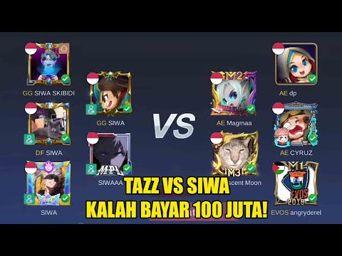 REACTION TAZZ VS SIWA PEMBUKTIAN ADU SKILL SIAPA YG PALING JAGO MENANG DAPET 100 JUTA