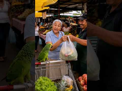 la buena acción de la abuelita de pepe tuvo un final inesperado ❤️👵🦜