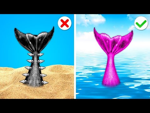 Mercoledì e Enid diventano Sirene! Le bambine sono scomparsi, Utili Gadget di bellezza di Gotcha!