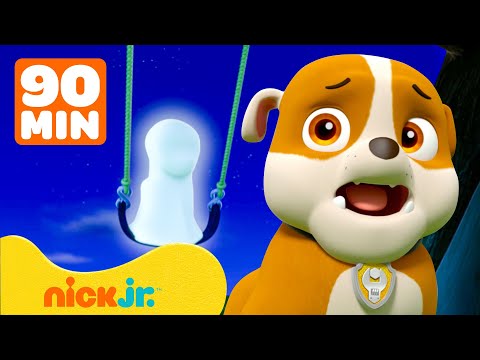 Paw Patrol | ¡Rubble se topa con un espeluznante fantasma en Halloween! | 90 minutos | Nick Jr.