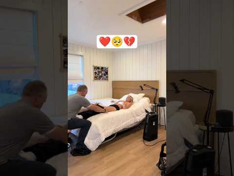 daddy's morning routine . 😭❤️#love​  #shorts​ #goviral​  #emotional​ #paralyzed​