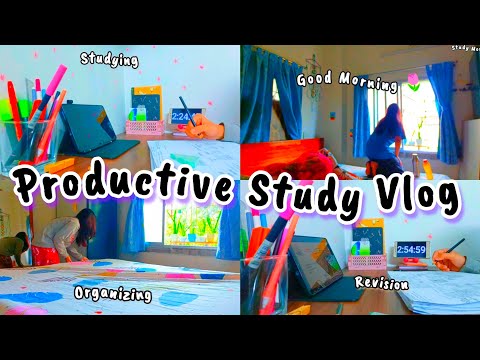 Busy Study Vlog 📚| A Day In My Life🌷| Study Vlog📒| Study More