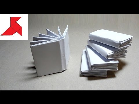 DIY 📗 📙 📘 How to make a mini BOOK from A4 paper