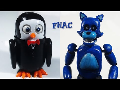 Esculpiendo a THE PENGUIN y OLD CANDY de FNAC en Porcelana Fria