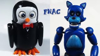 Esculpiendo a THE PENGUIN y OLD CANDY de FNAC en Porcelana Fria