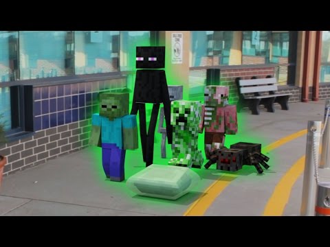 Monster School in Real Life: First Day - Minecraft Animation