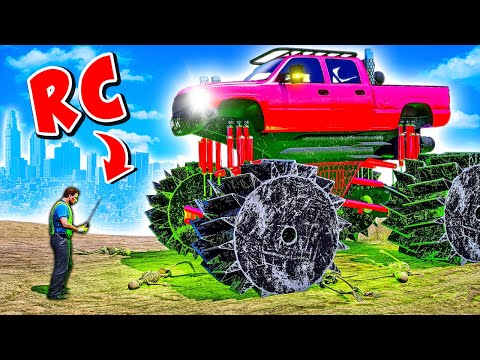 I found the BIGGEST Monster Truck ever and... It's REMOTE CONTROLLED! (GTA 5)