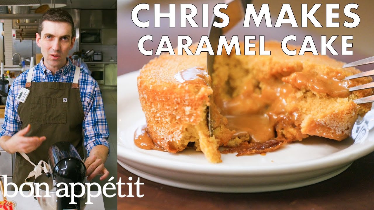 Chris Makes Molten Caramel Cake From the Test Kitchen