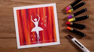Easy Art for Beginners / Drawing with Oil Pastels / Step by Step 