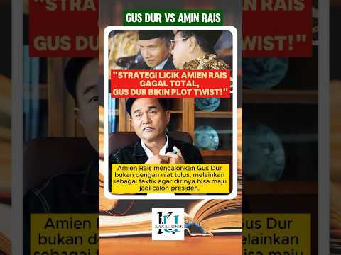 "Strategi Licik Amien Rais Gagal Total, Gus Dur Bikin Plot Twist!" #gusdur