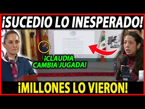 ¡MARTES DE NOTICION! PASÓ LO INESPERADO CLAUDIA CAMBIA LA JUGADA, NOTICIA MÉXICO