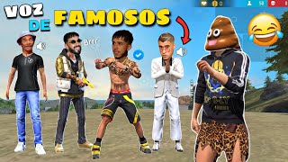Actuando RARO en FREE FIRE #22 (Hablo con Voz de Famosos) 🤣